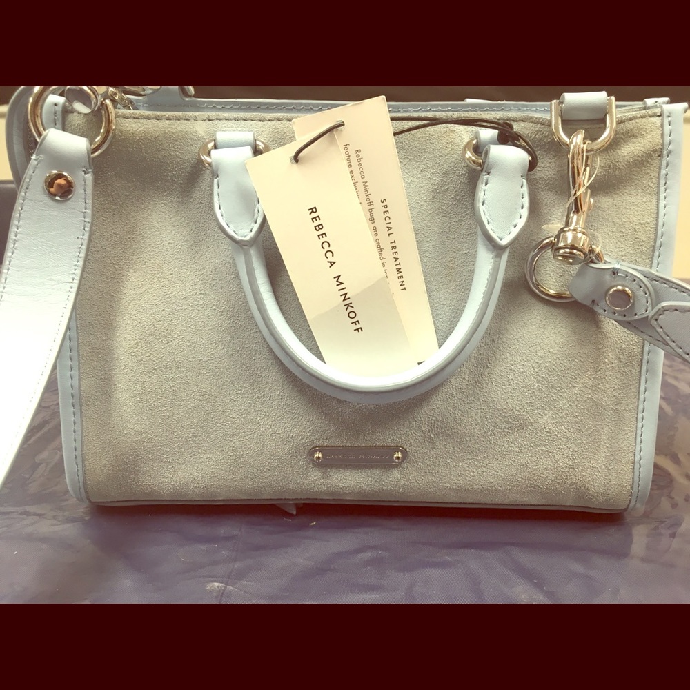 Rebecca Minkoff Blue Suede Crossbody